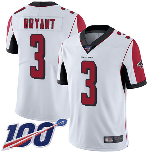 Atlanta Falcons Limited White Men Matt Bryant Road Jersey NFL Football #3 100th Season Vapor Untouchable->youth nfl jersey->Youth Jersey